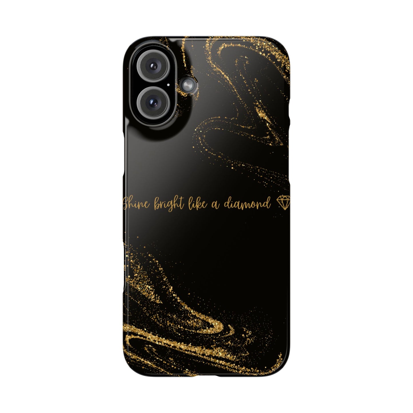 Elegant Glitter Phone Case - "Shine Bright Like a Diamond" Design