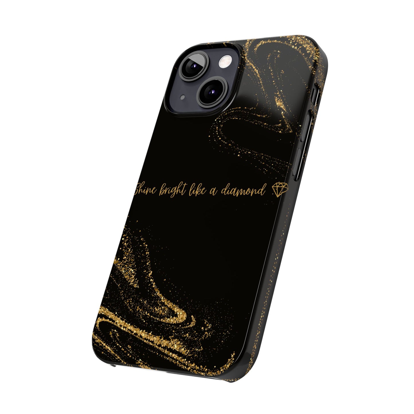 Elegant Glitter Phone Case - "Shine Bright Like a Diamond" Design
