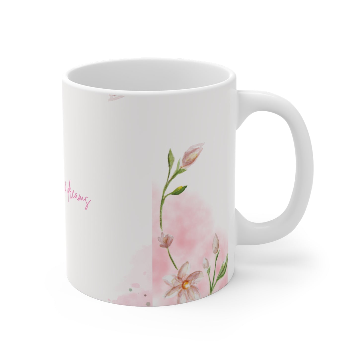 Pink Floral Mug