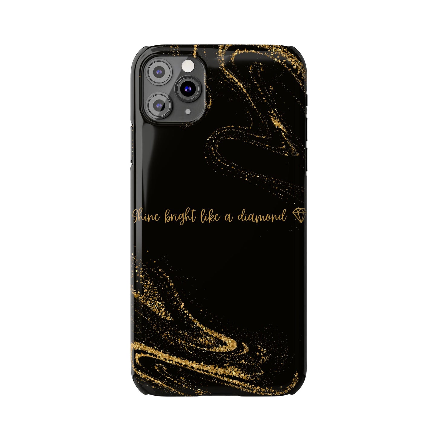 Elegant Glitter Phone Case - "Shine Bright Like a Diamond" Design