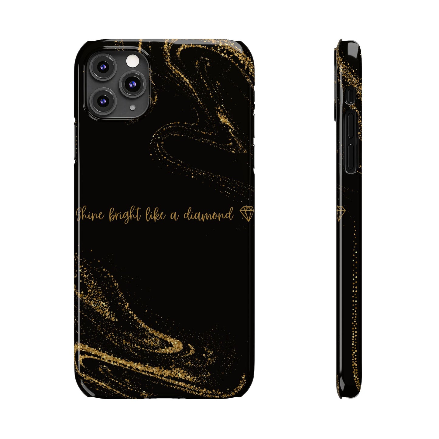Elegant Glitter Phone Case - "Shine Bright Like a Diamond" Design