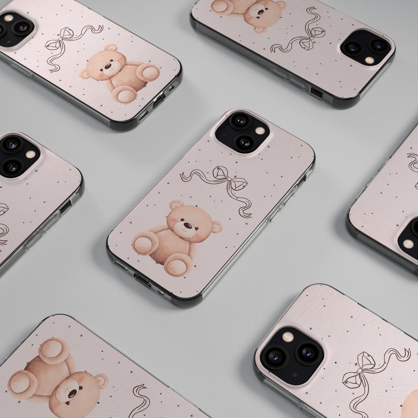 Cute Bear and Bow Phone Case