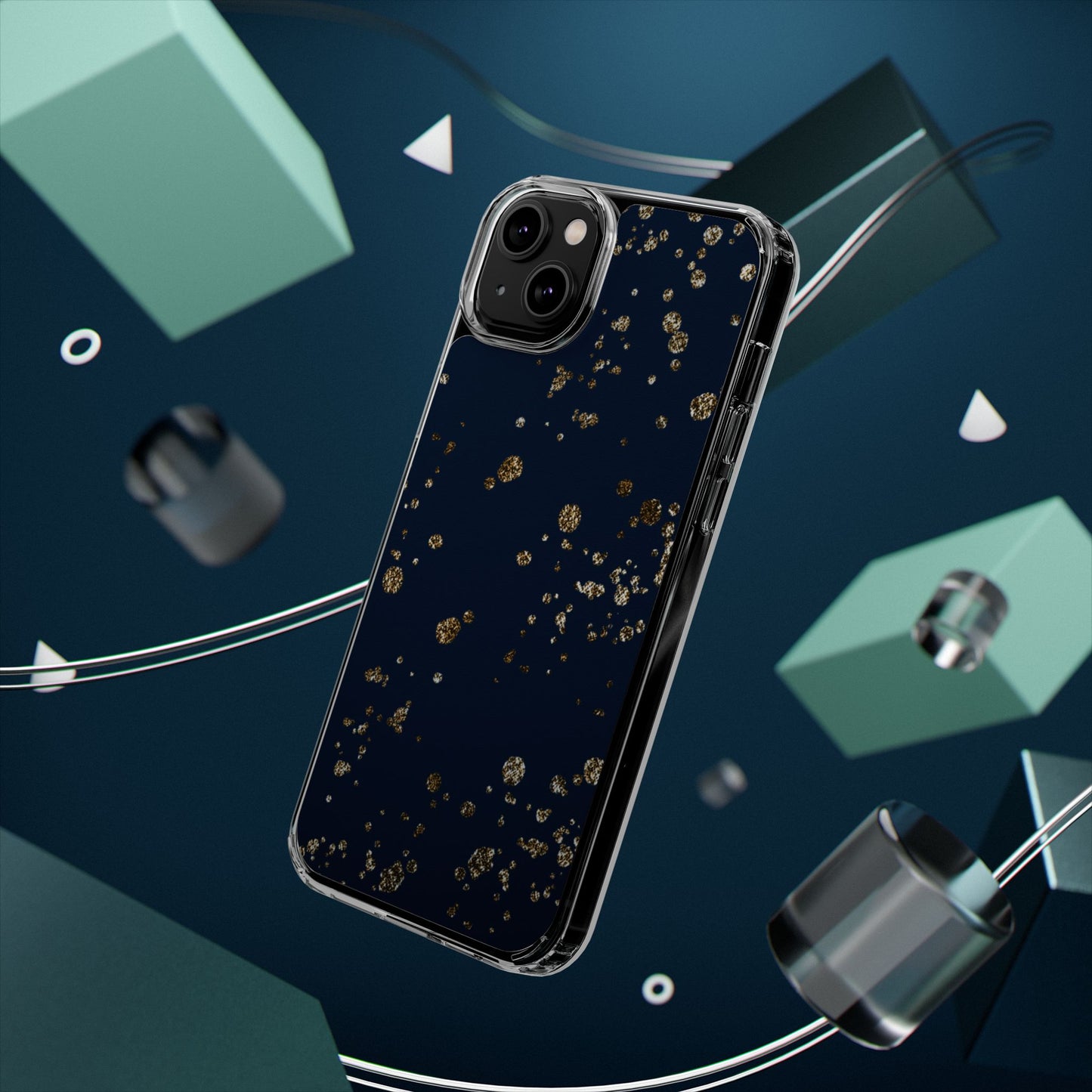 Elegant Glitter Clear Phone Case