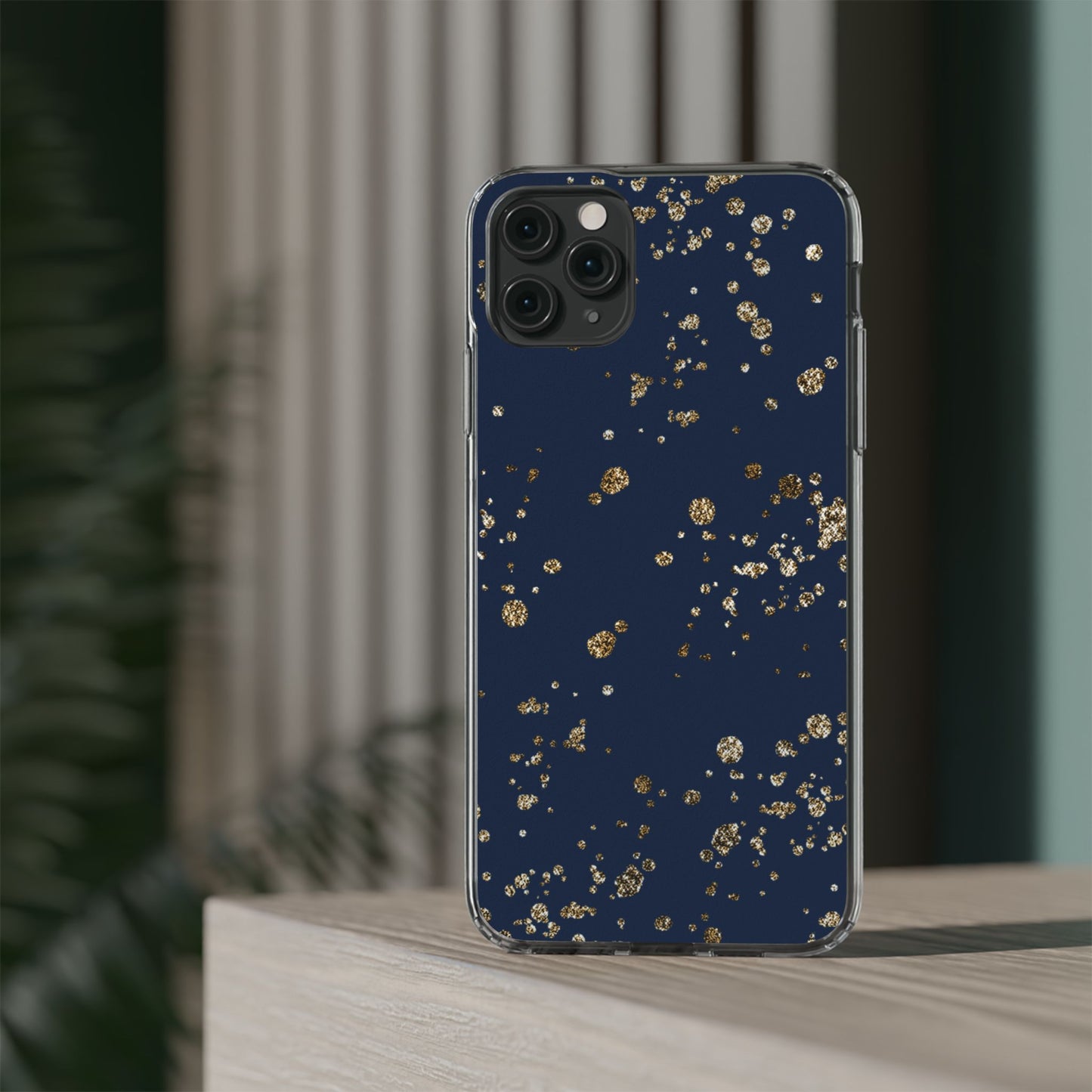 Elegant Glitter Clear Phone Case