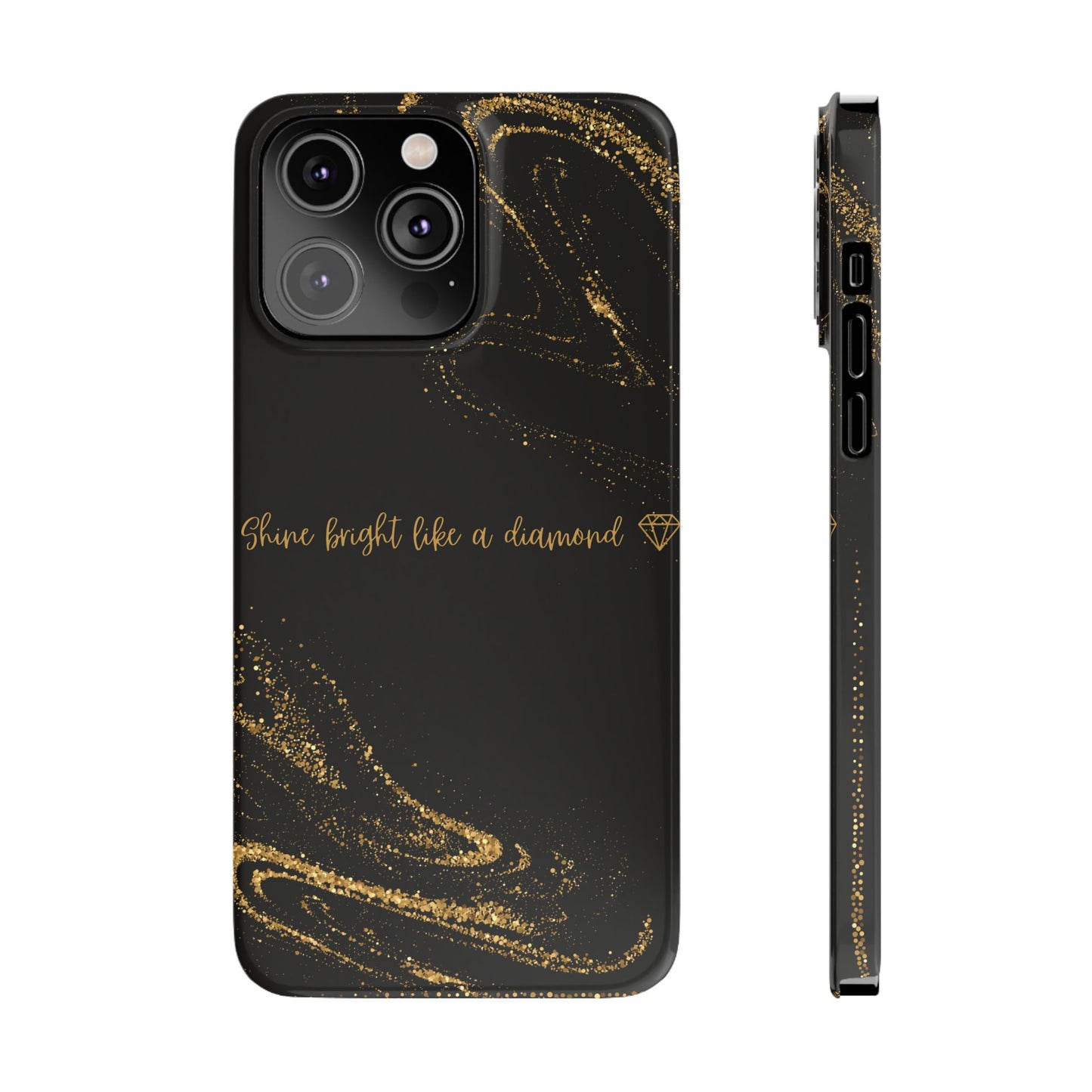 Elegant Glitter Phone Case - "Shine Bright Like a Diamond" Design