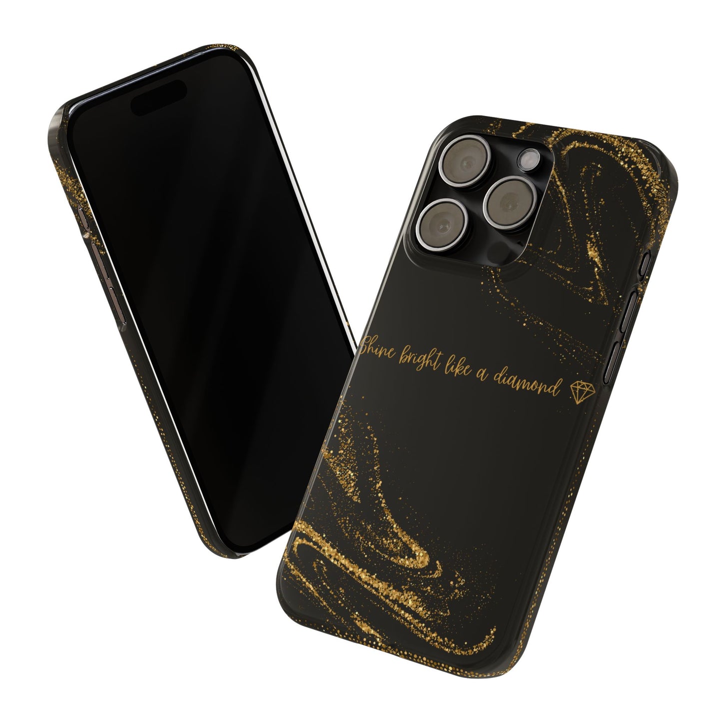 Elegant Glitter Phone Case - "Shine Bright Like a Diamond" Design