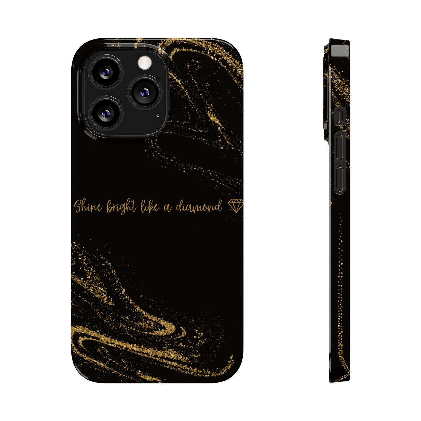 Elegant Glitter Phone Case - "Shine Bright Like a Diamond" Design