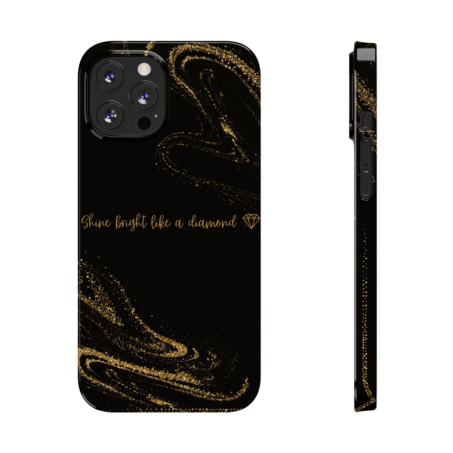 Elegant Glitter Phone Case - "Shine Bright Like a Diamond" Design