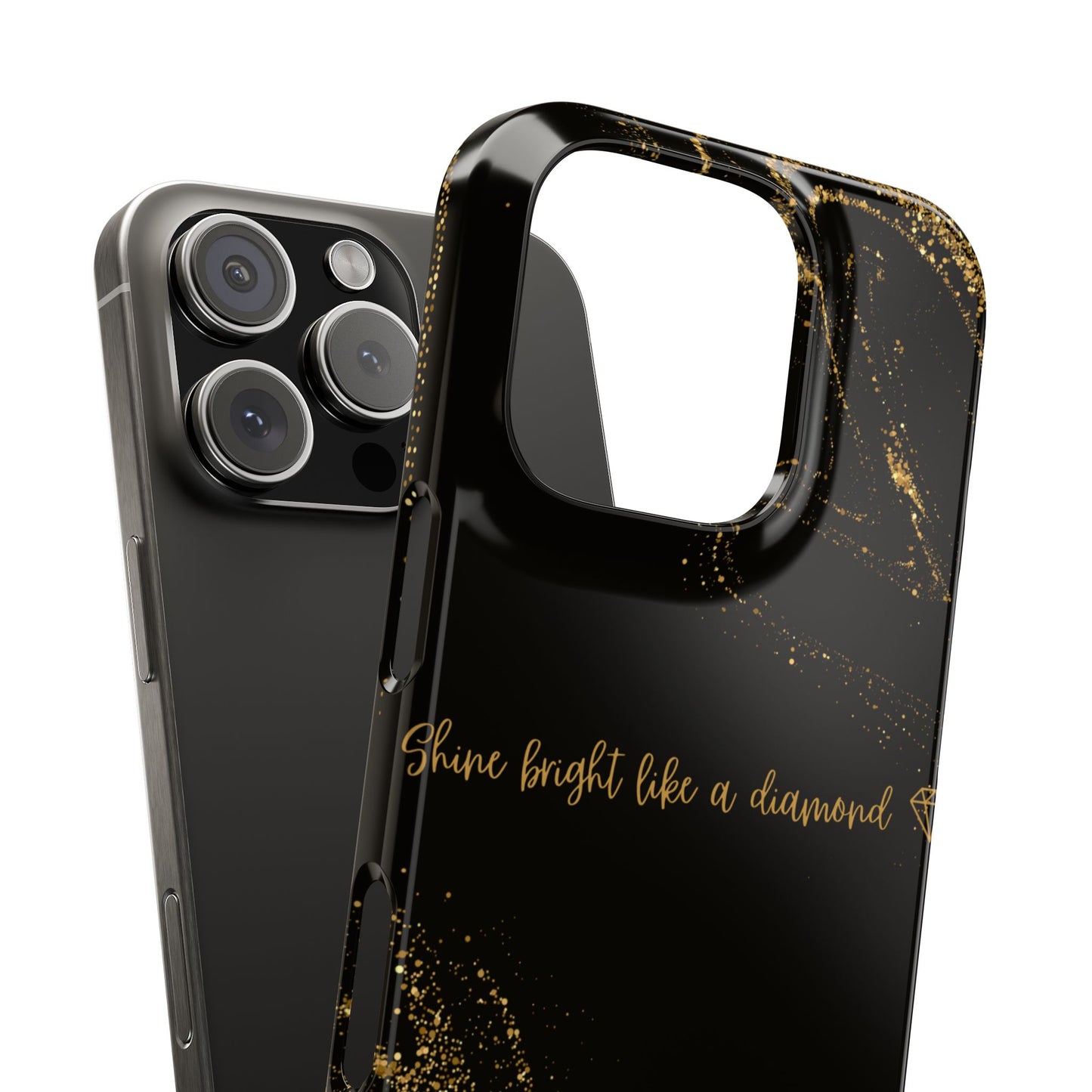 Elegant Glitter Phone Case - "Shine Bright Like a Diamond" Design