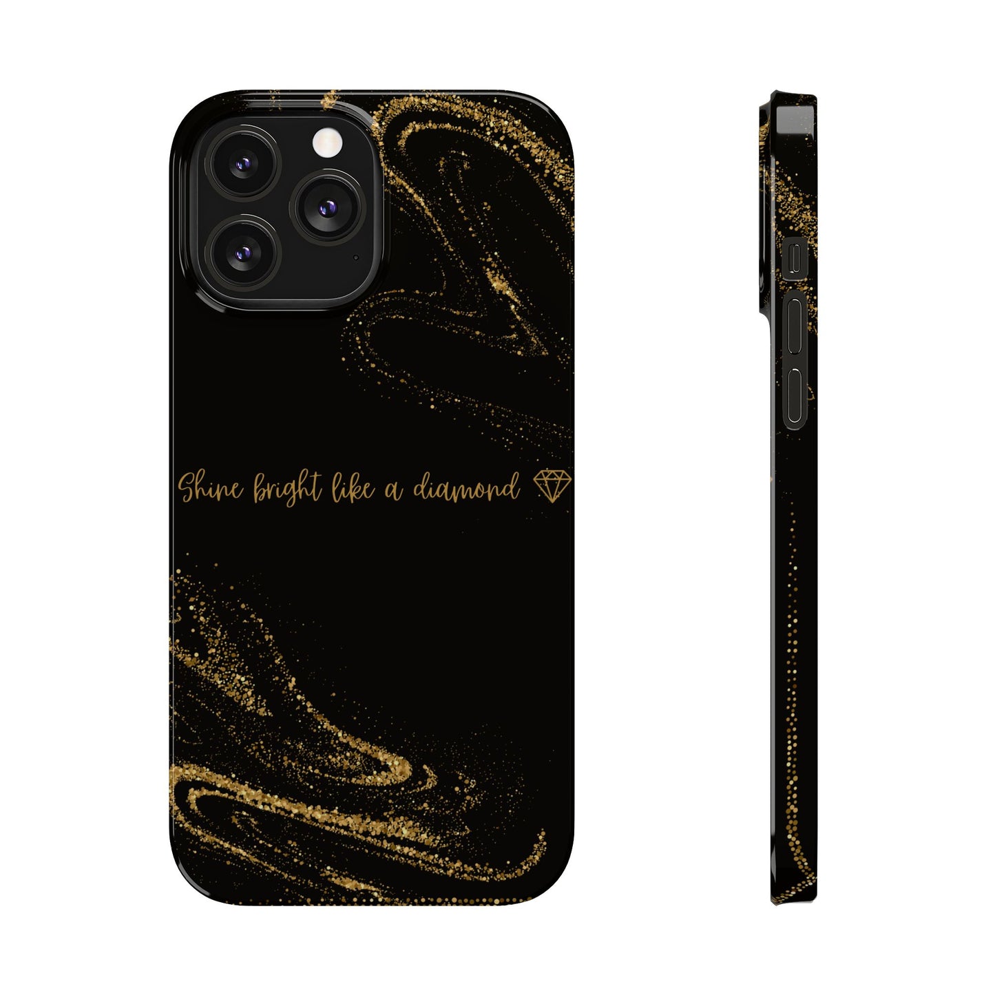 Elegant Glitter Phone Case - "Shine Bright Like a Diamond" Design