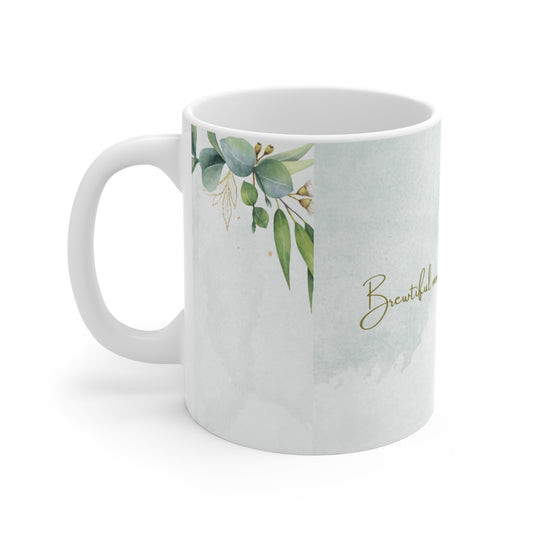 Blue Floral Mug