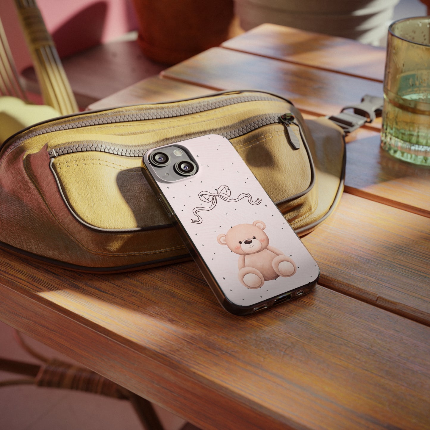 Cute Bear and Bow Phone Case