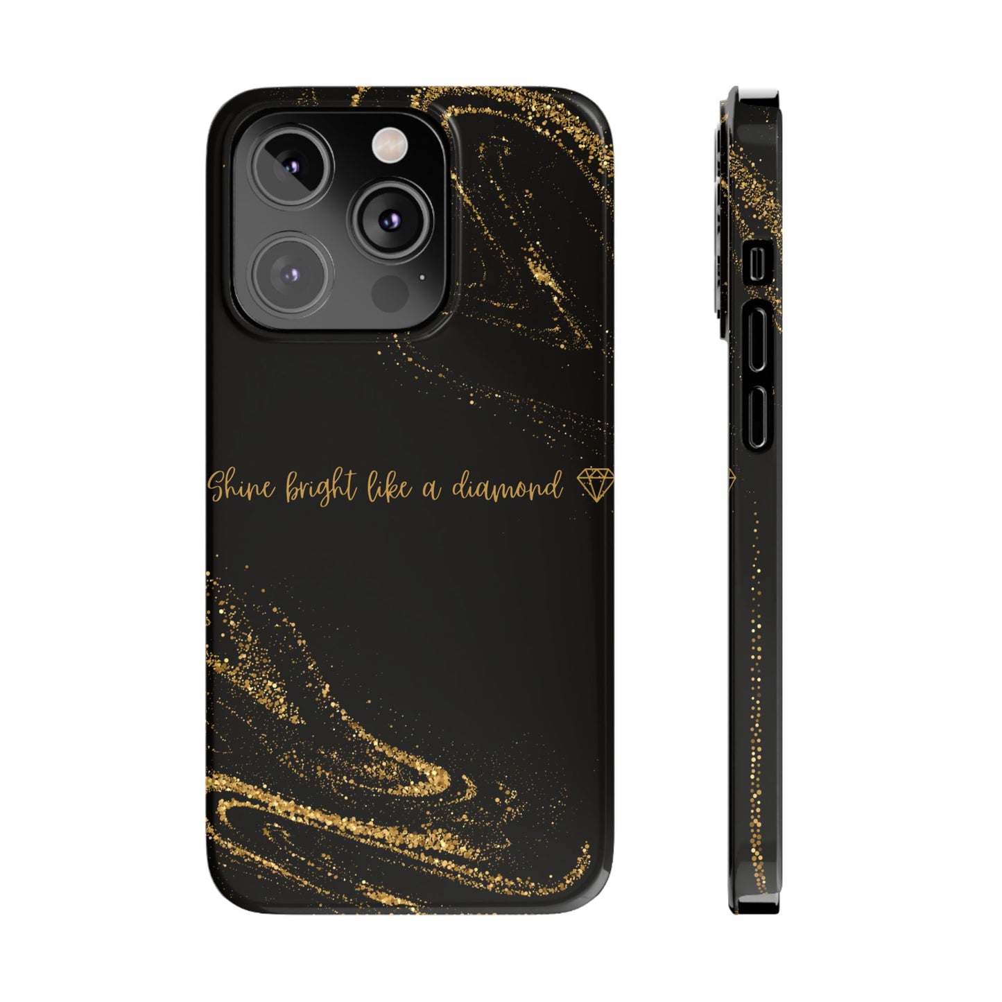Elegant Glitter Phone Case - "Shine Bright Like a Diamond" Design