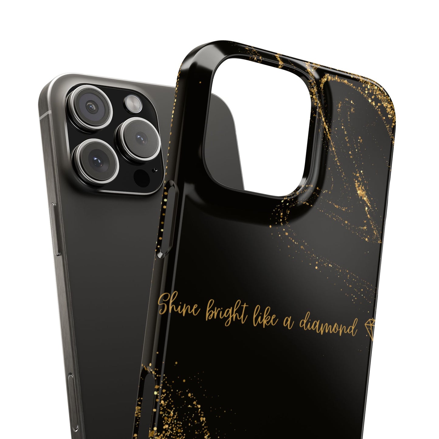 Elegant Glitter Phone Case - "Shine Bright Like a Diamond" Design