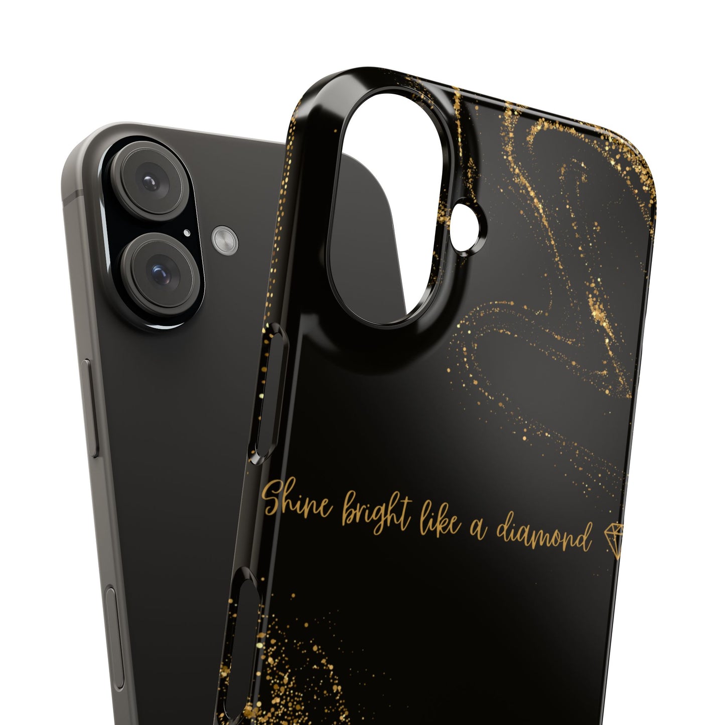 Elegant Glitter Phone Case - "Shine Bright Like a Diamond" Design