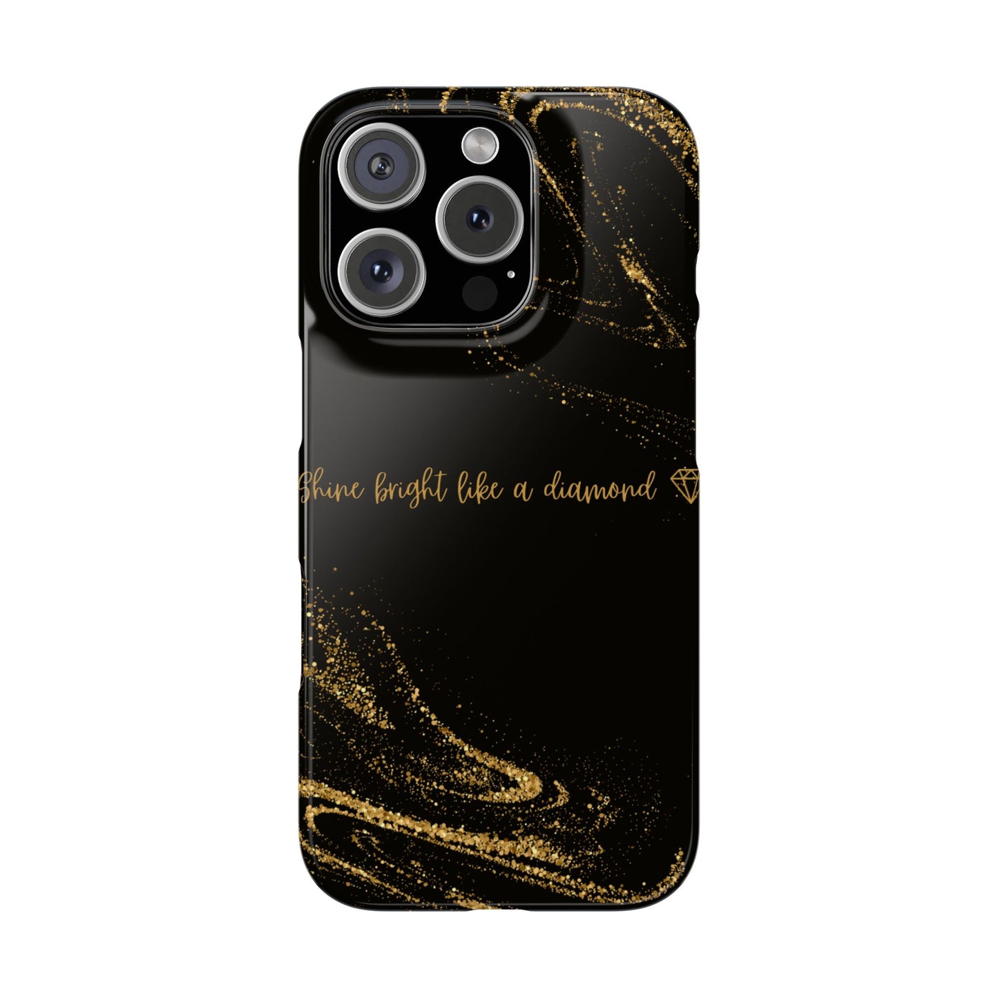 Elegant Glitter Phone Case - "Shine Bright Like a Diamond" Design