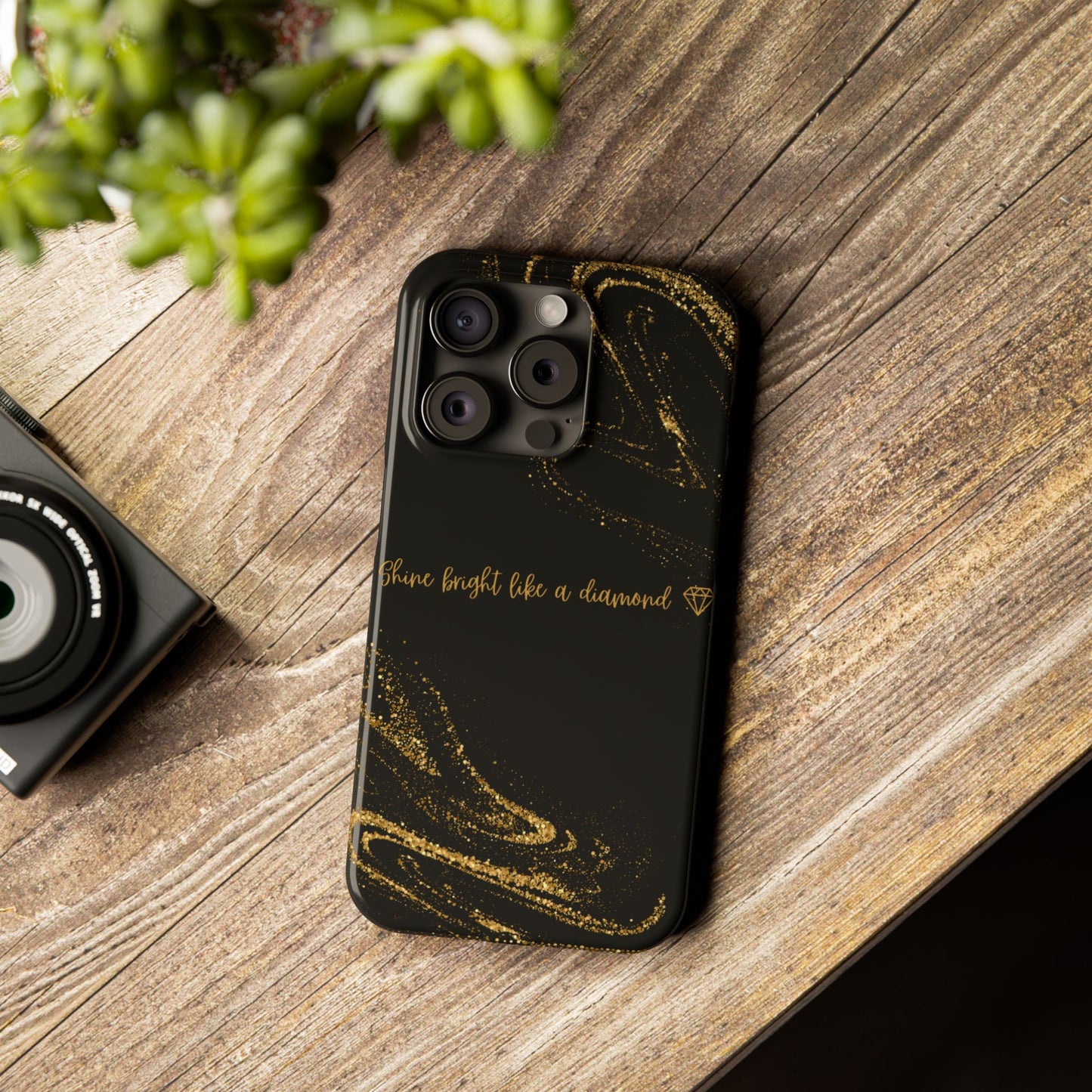 Elegant Glitter Phone Case - "Shine Bright Like a Diamond" Design