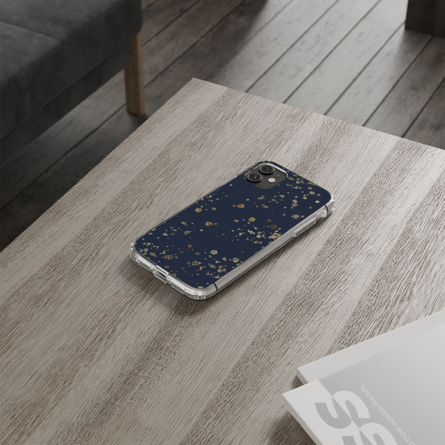 Elegant Glitter Clear Phone Case