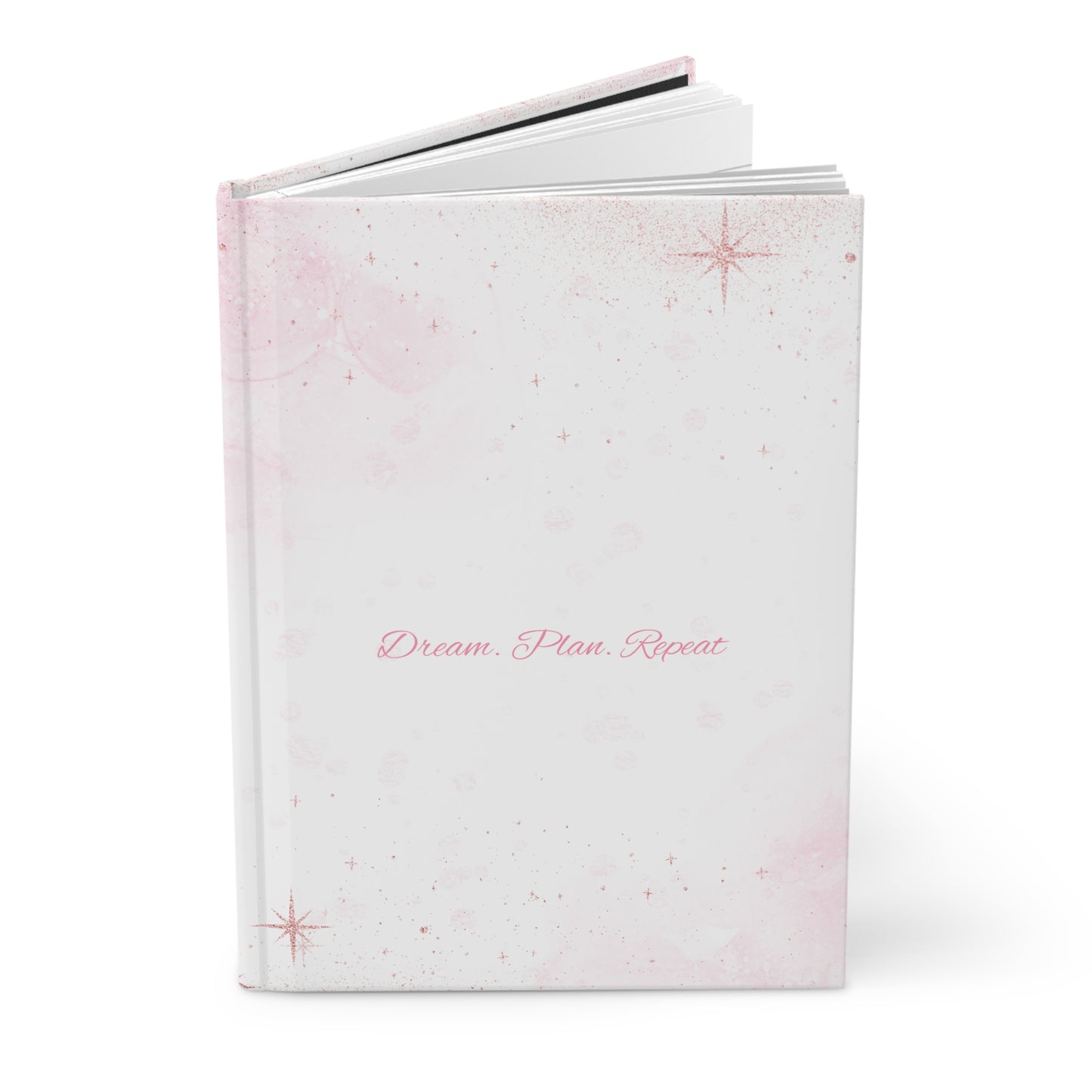 "Dream. Plan. Repeat" Pink Hardcover Journal