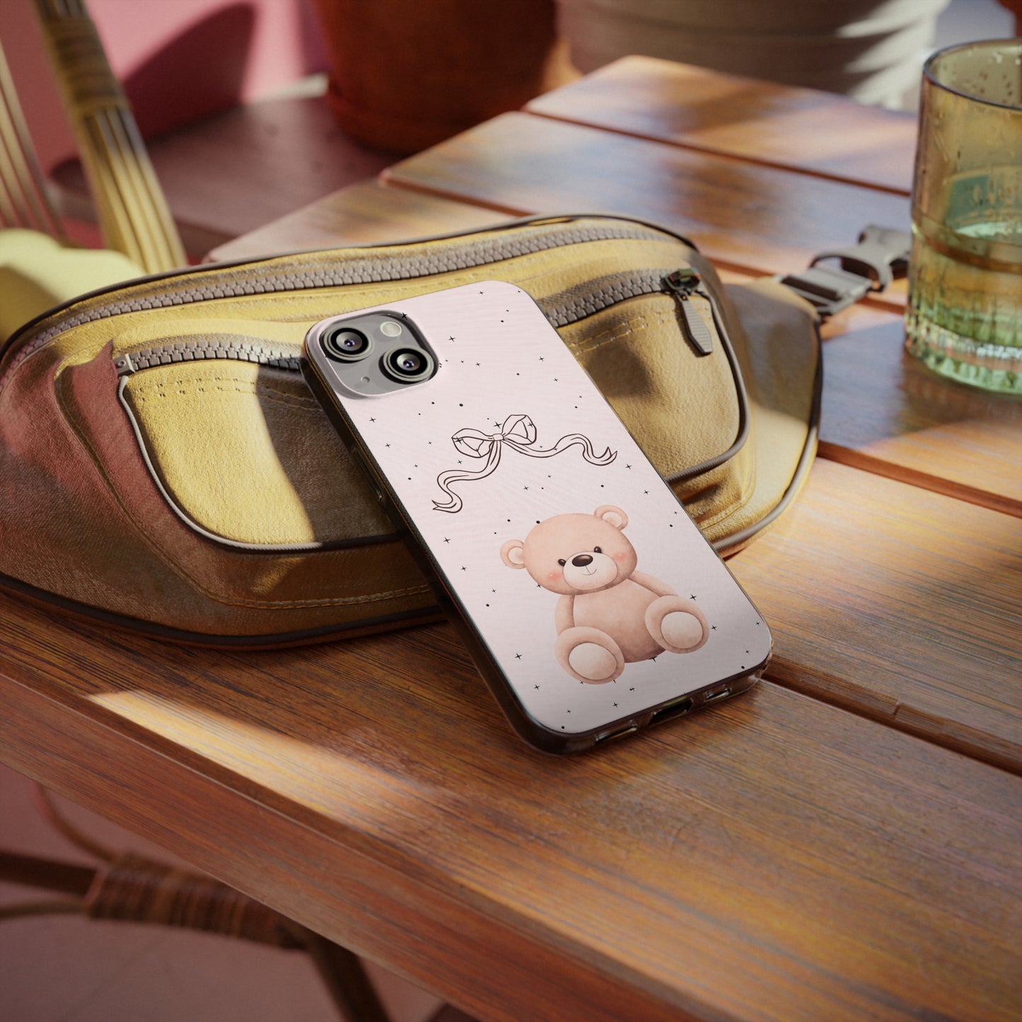 Cute Bear and Bow Phone Case