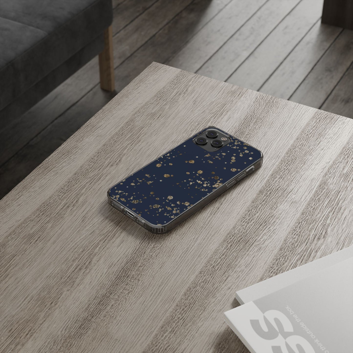 Elegant Glitter Clear Phone Case