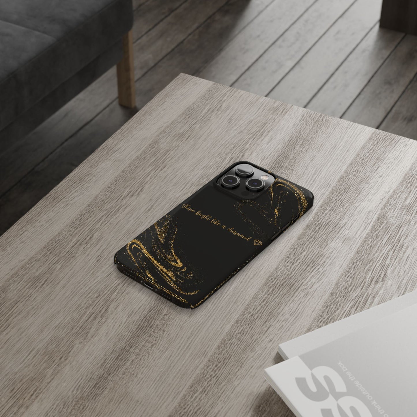 Elegant Glitter Phone Case - "Shine Bright Like a Diamond" Design