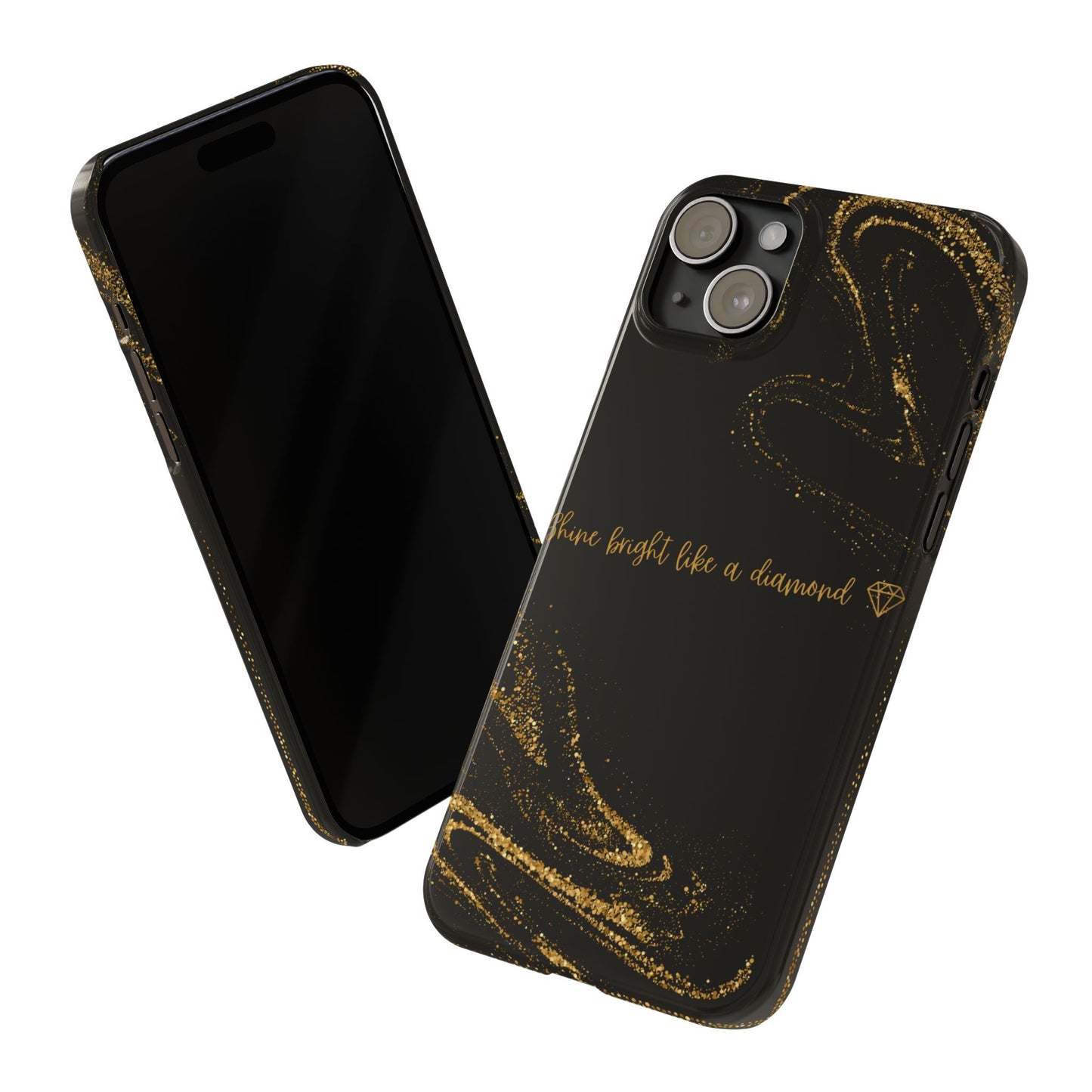 Elegant Glitter Phone Case - "Shine Bright Like a Diamond" Design