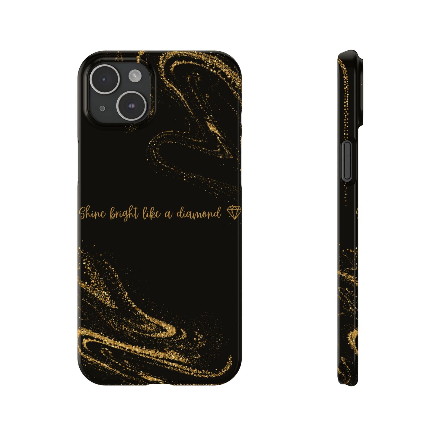 Elegant Glitter Phone Case - "Shine Bright Like a Diamond" Design