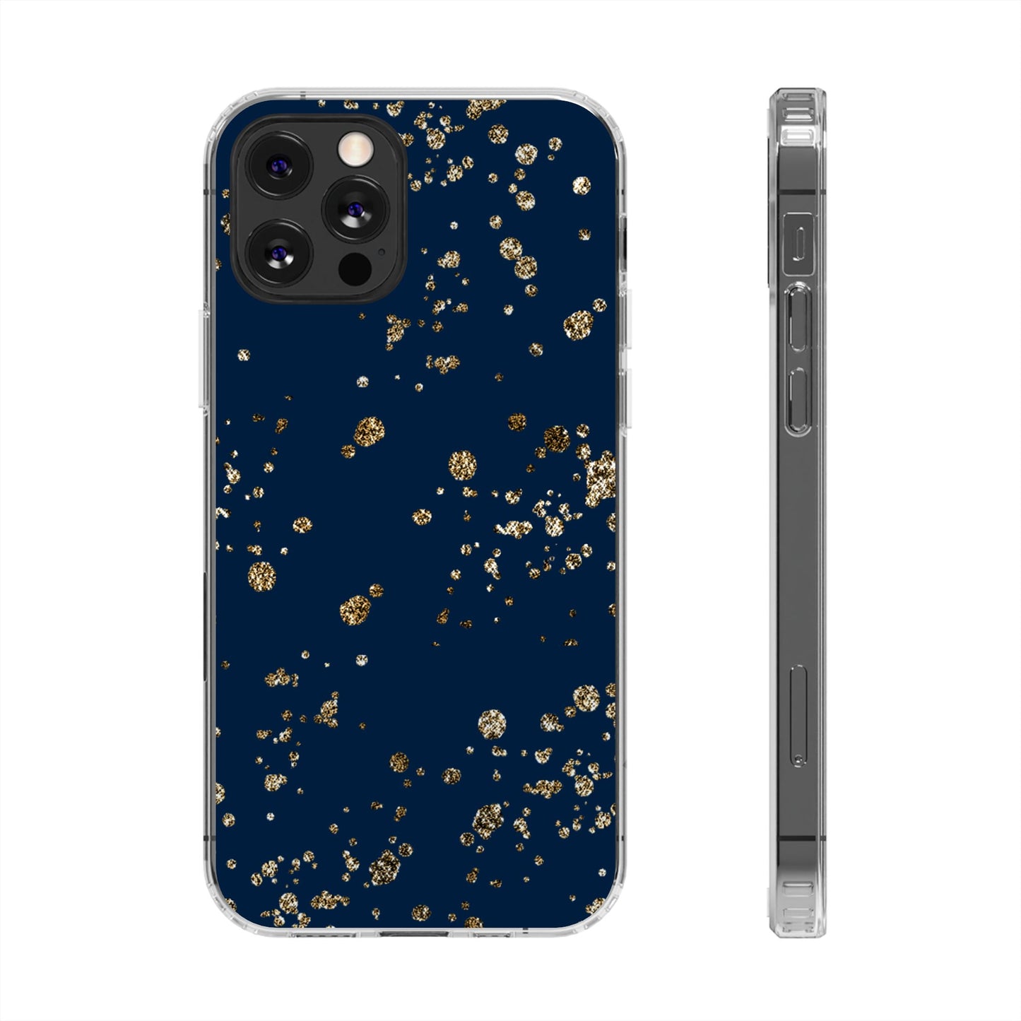 Elegant Glitter Clear Phone Case