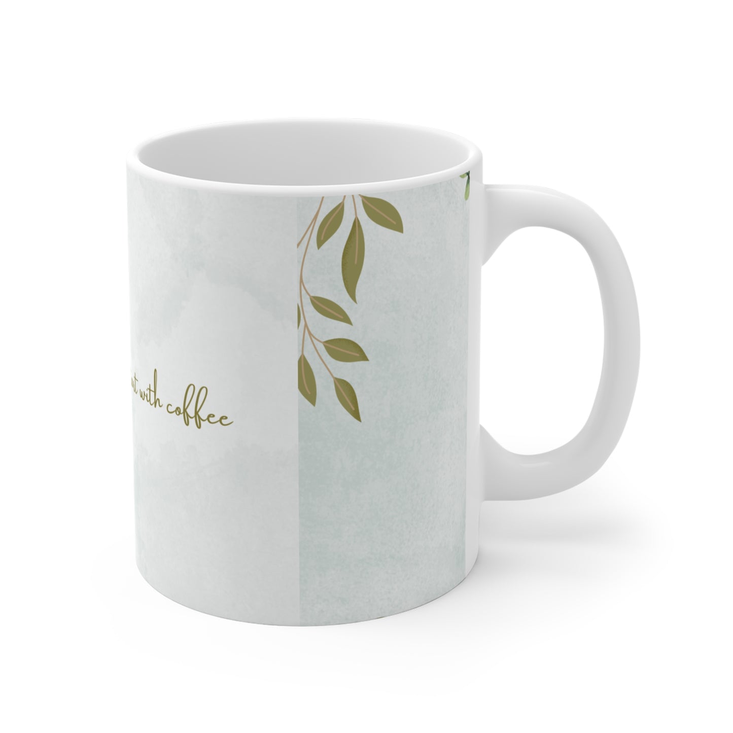 Blue Floral Mug
