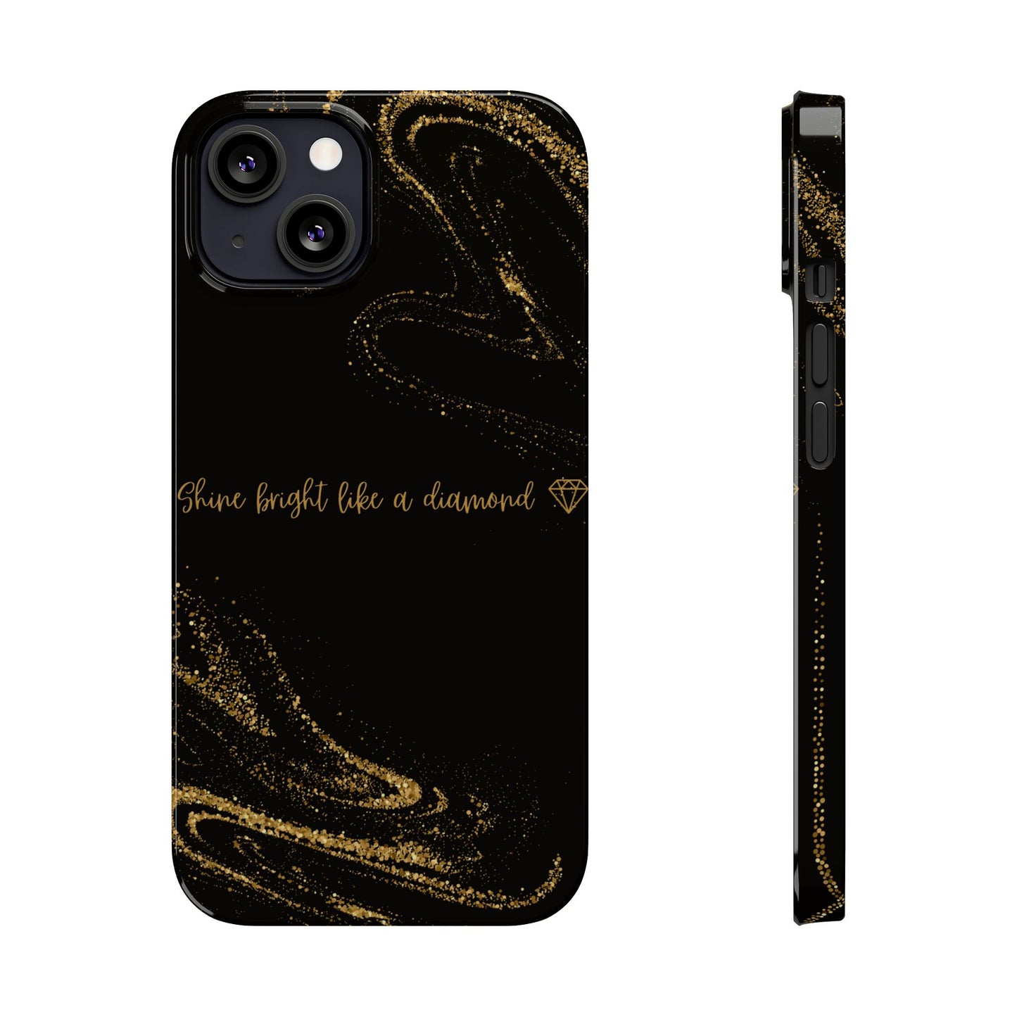 Elegant Glitter Phone Case - "Shine Bright Like a Diamond" Design