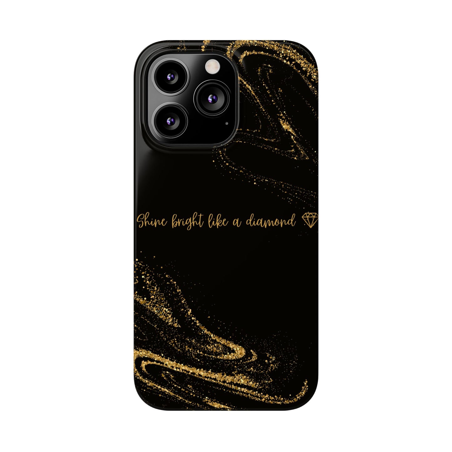 Elegant Glitter Phone Case - "Shine Bright Like a Diamond" Design
