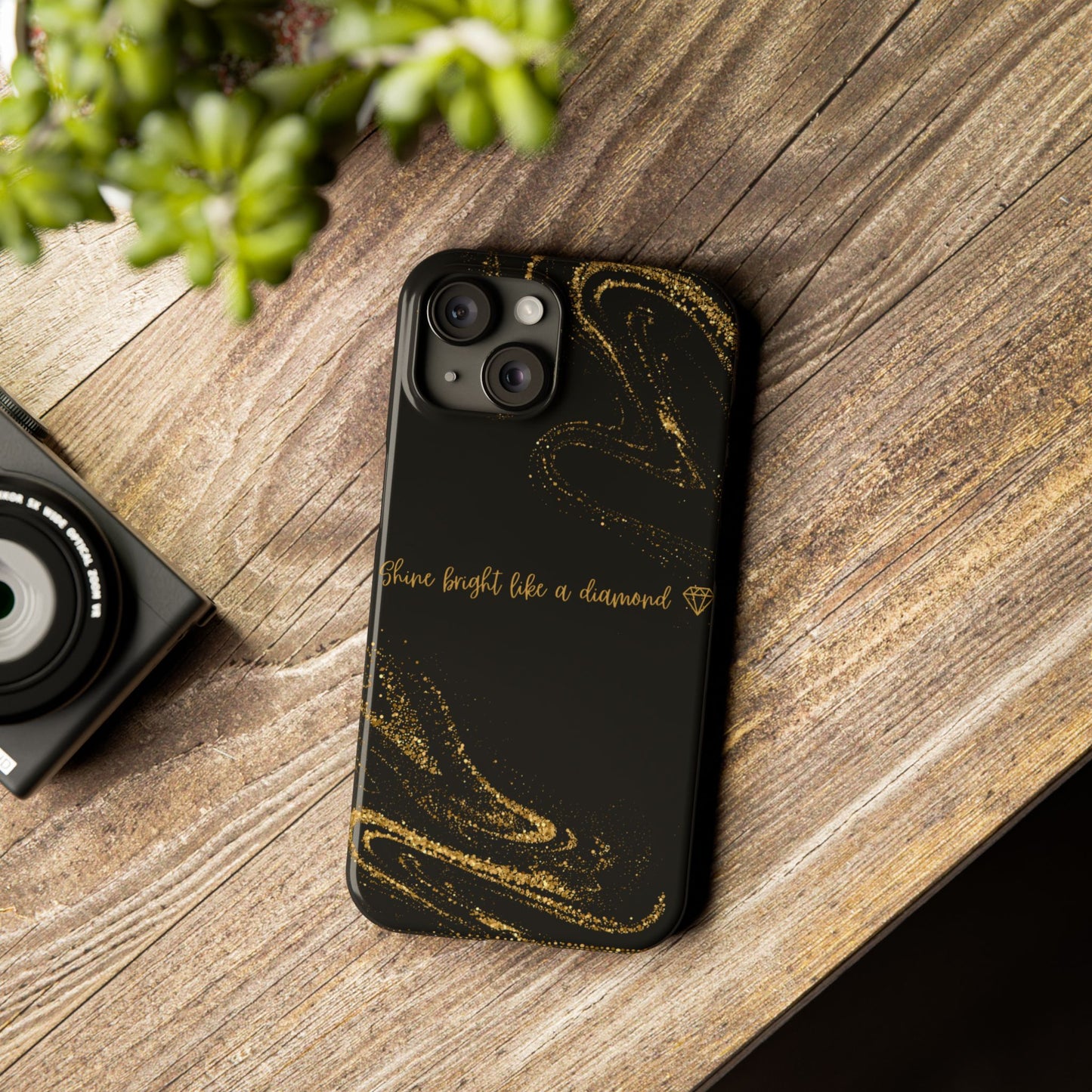 Elegant Glitter Phone Case - "Shine Bright Like a Diamond" Design