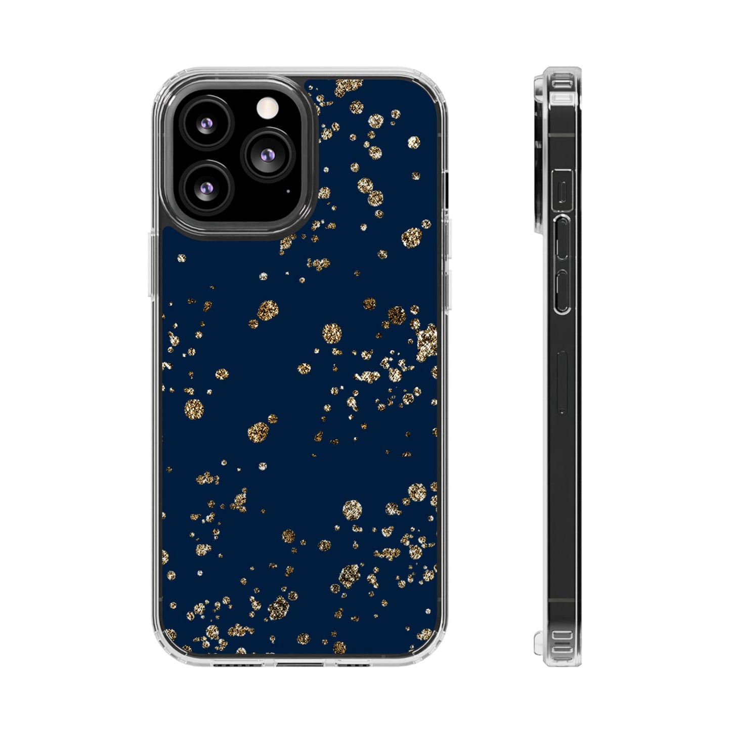 Elegant Glitter Clear Phone Case
