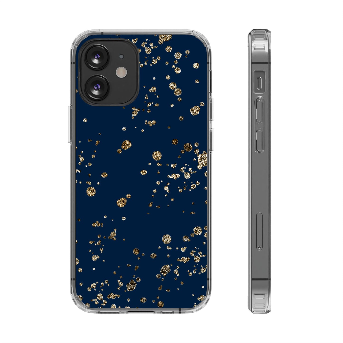 Elegant Glitter Clear Phone Case