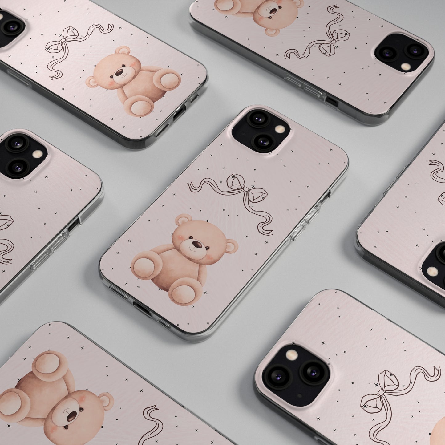 Cute Bear and Bow Phone Case