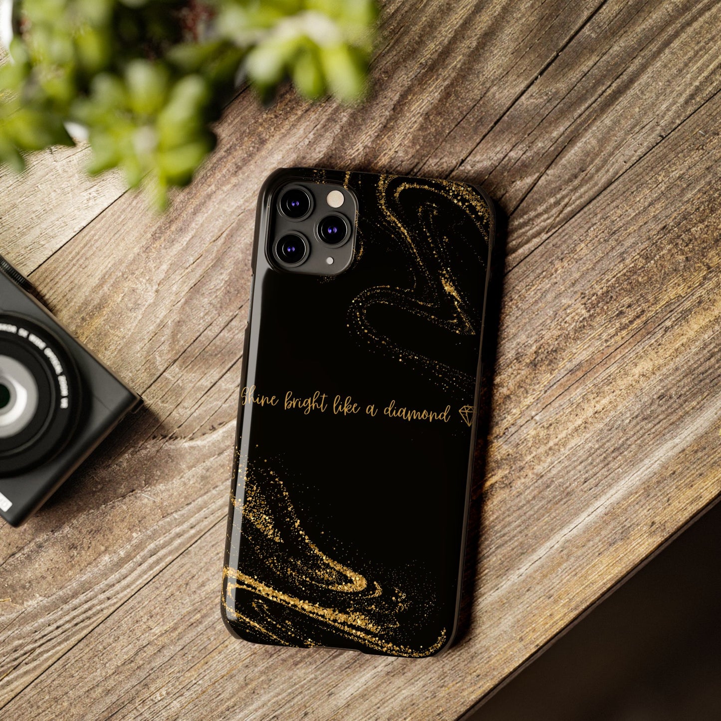 Elegant Glitter Phone Case - "Shine Bright Like a Diamond" Design