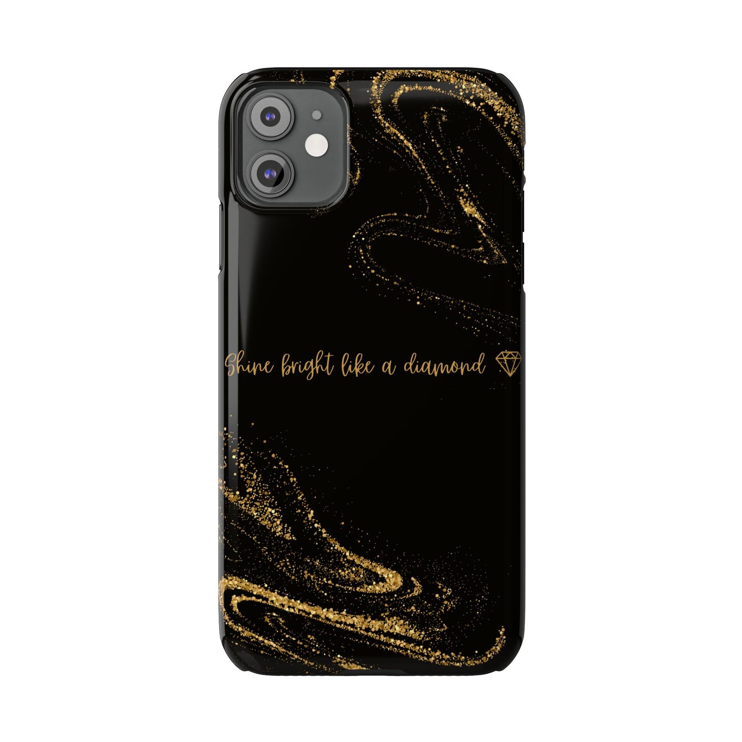 Elegant Glitter Phone Case - "Shine Bright Like a Diamond" Design
