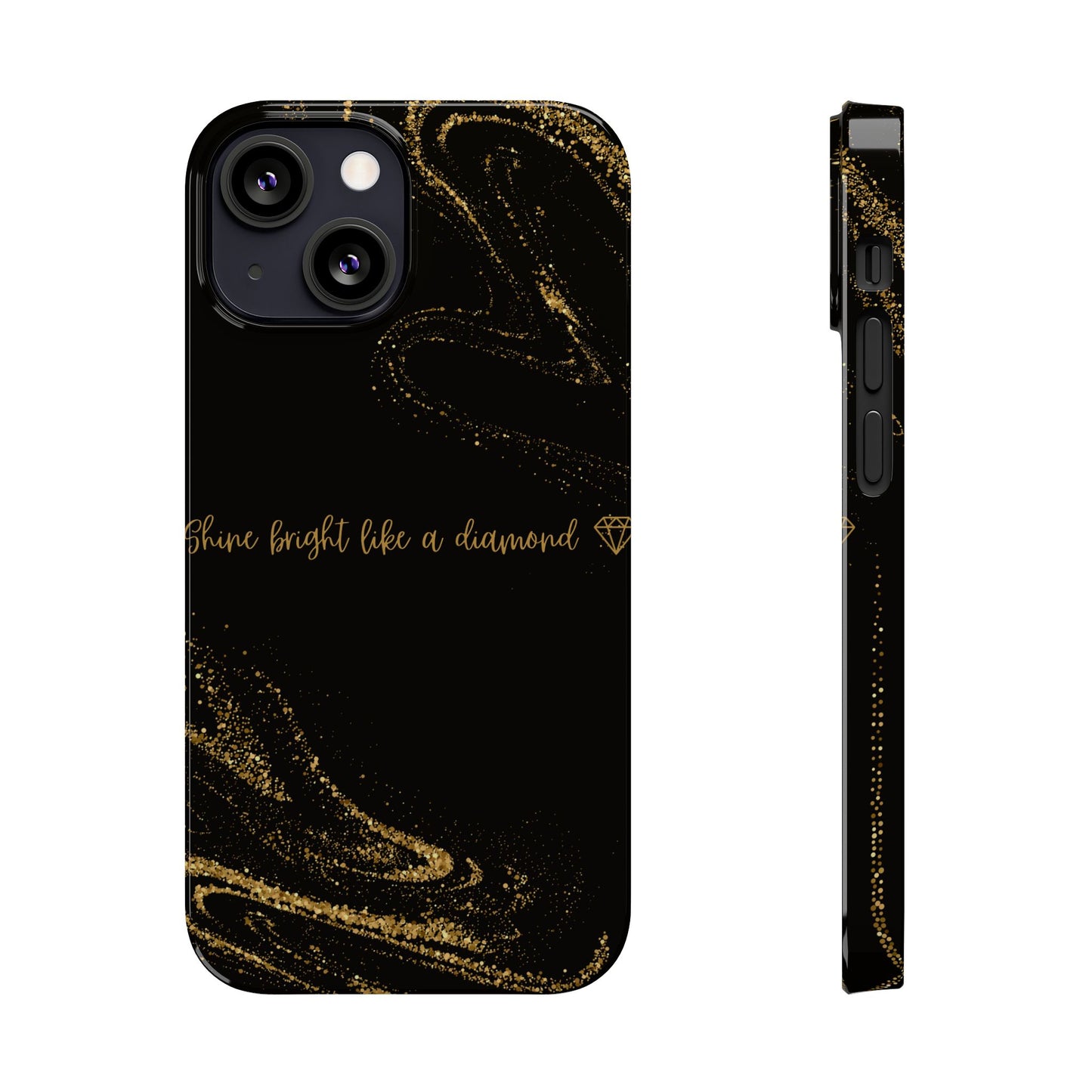 Elegant Glitter Phone Case - "Shine Bright Like a Diamond" Design