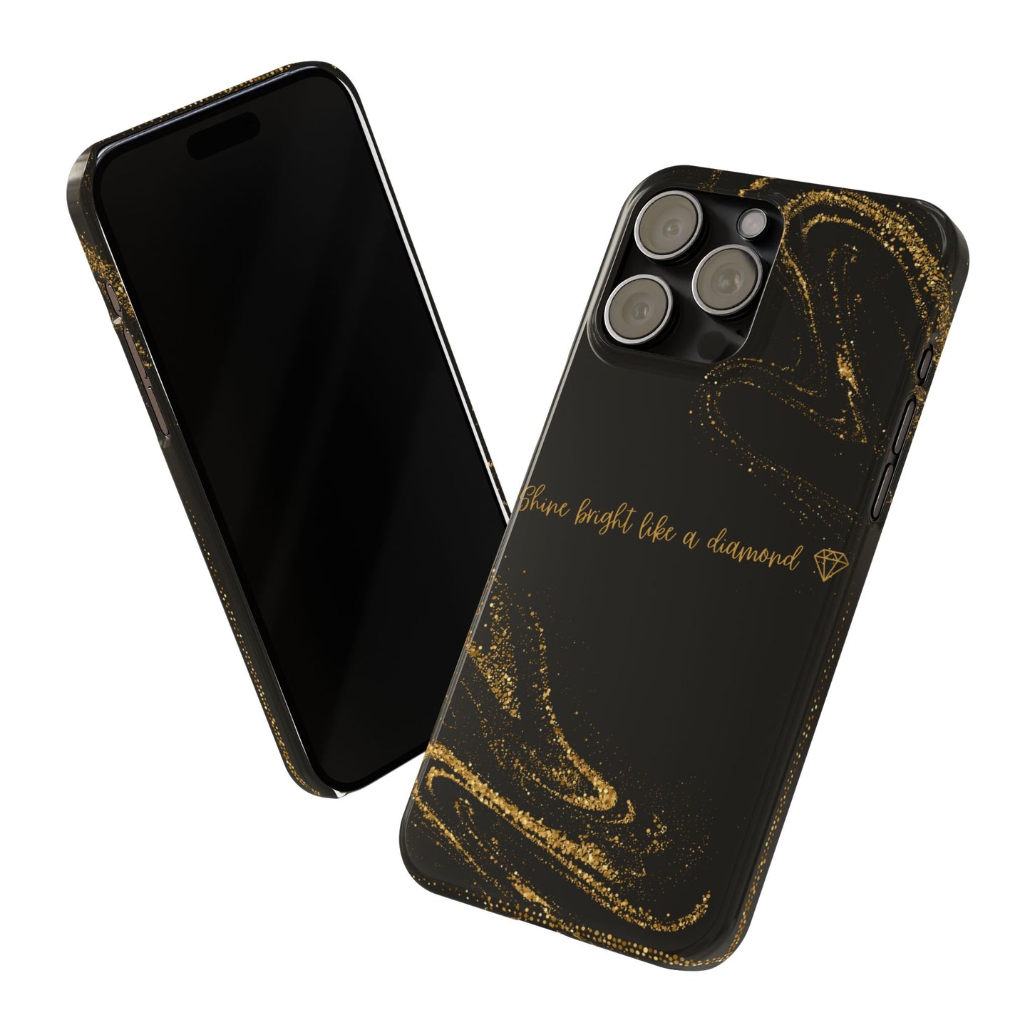 Elegant Glitter Phone Case - "Shine Bright Like a Diamond" Design