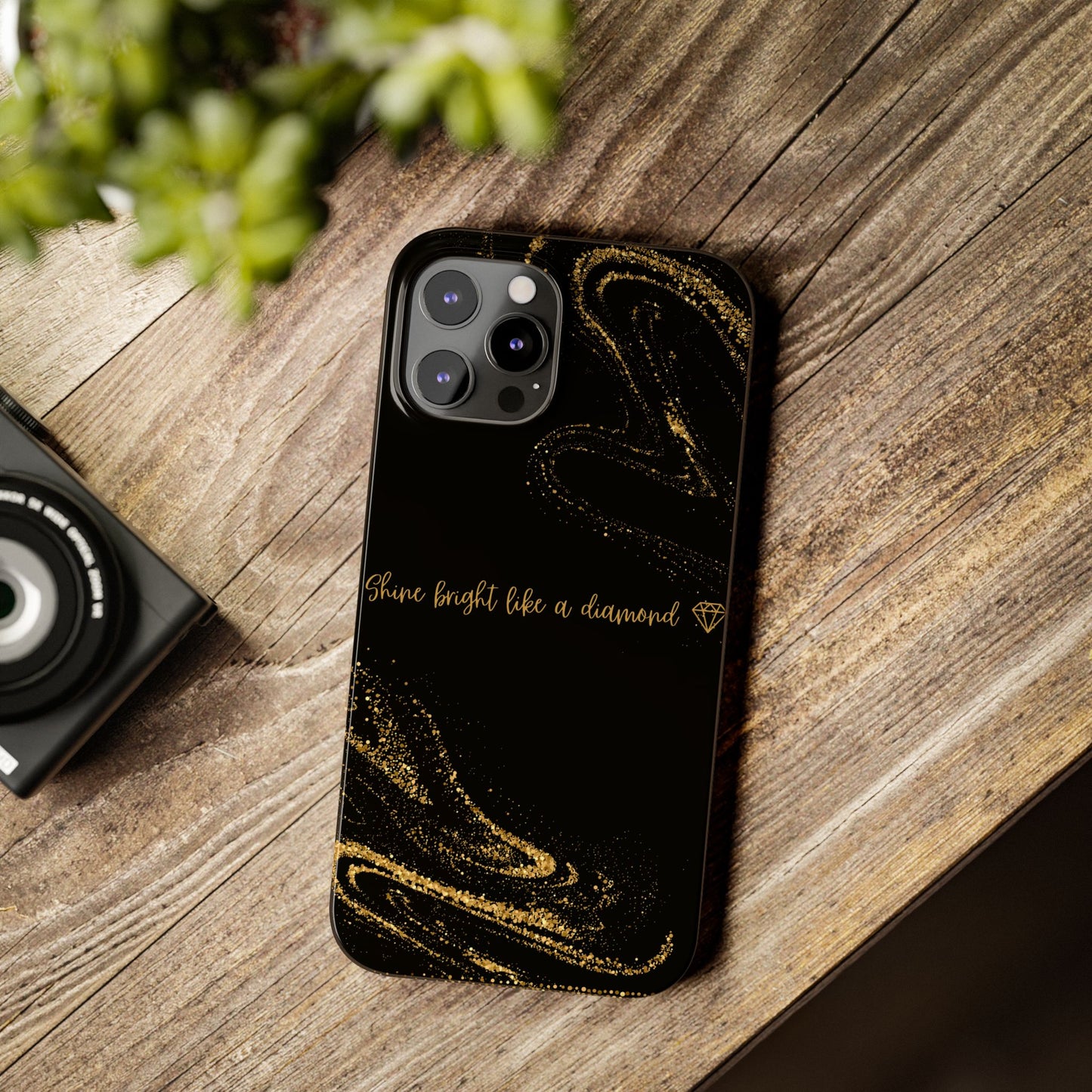 Elegant Glitter Phone Case - "Shine Bright Like a Diamond" Design