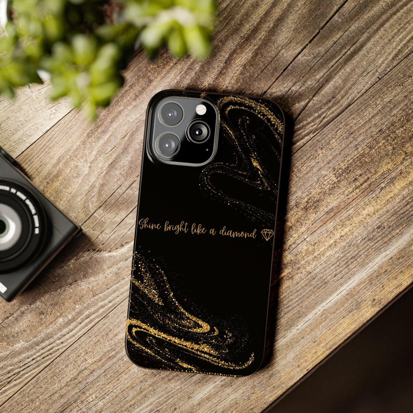 Elegant Glitter Phone Case - "Shine Bright Like a Diamond" Design