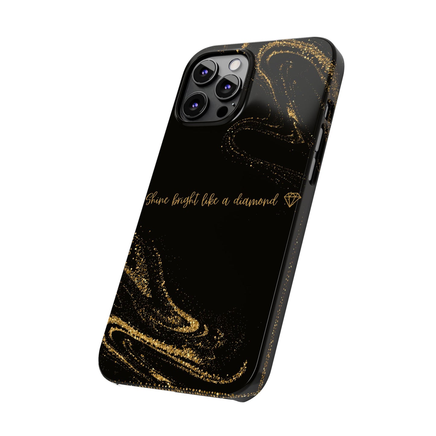 Elegant Glitter Phone Case - "Shine Bright Like a Diamond" Design