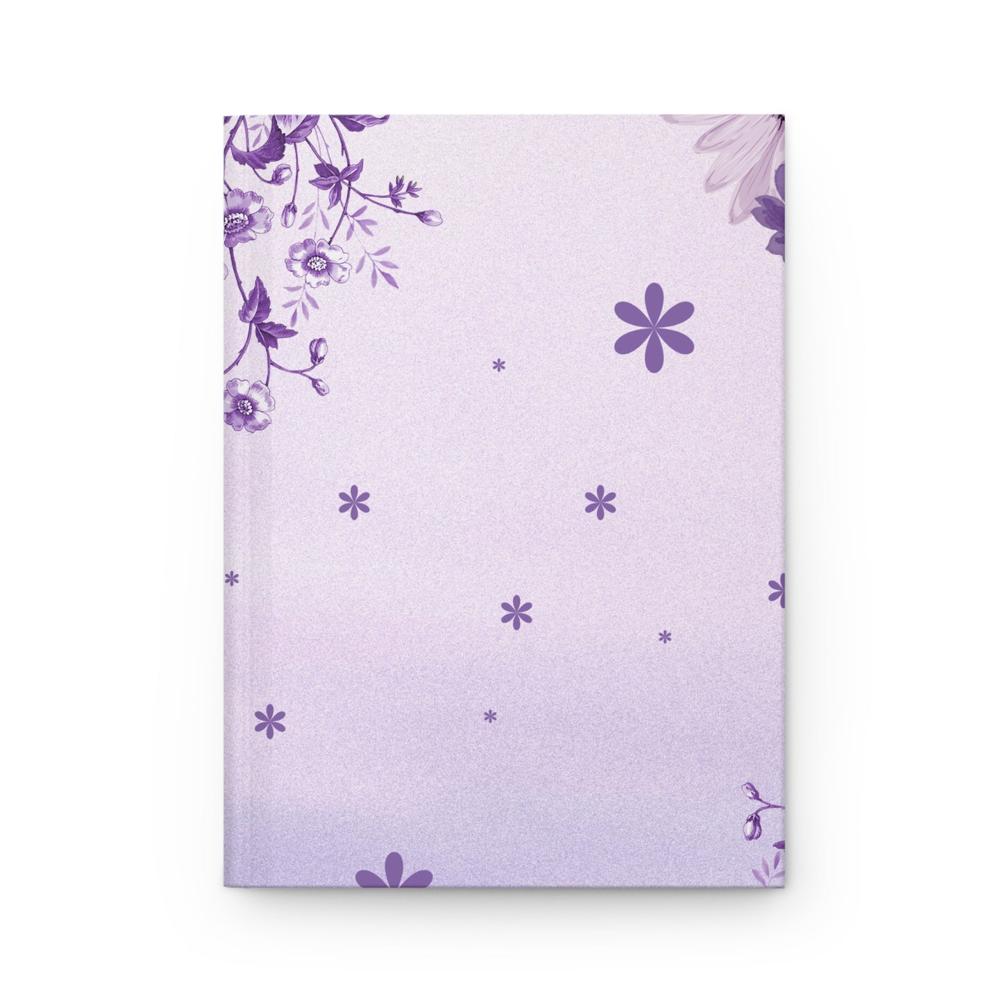 Purple Floral Hardcover Journal