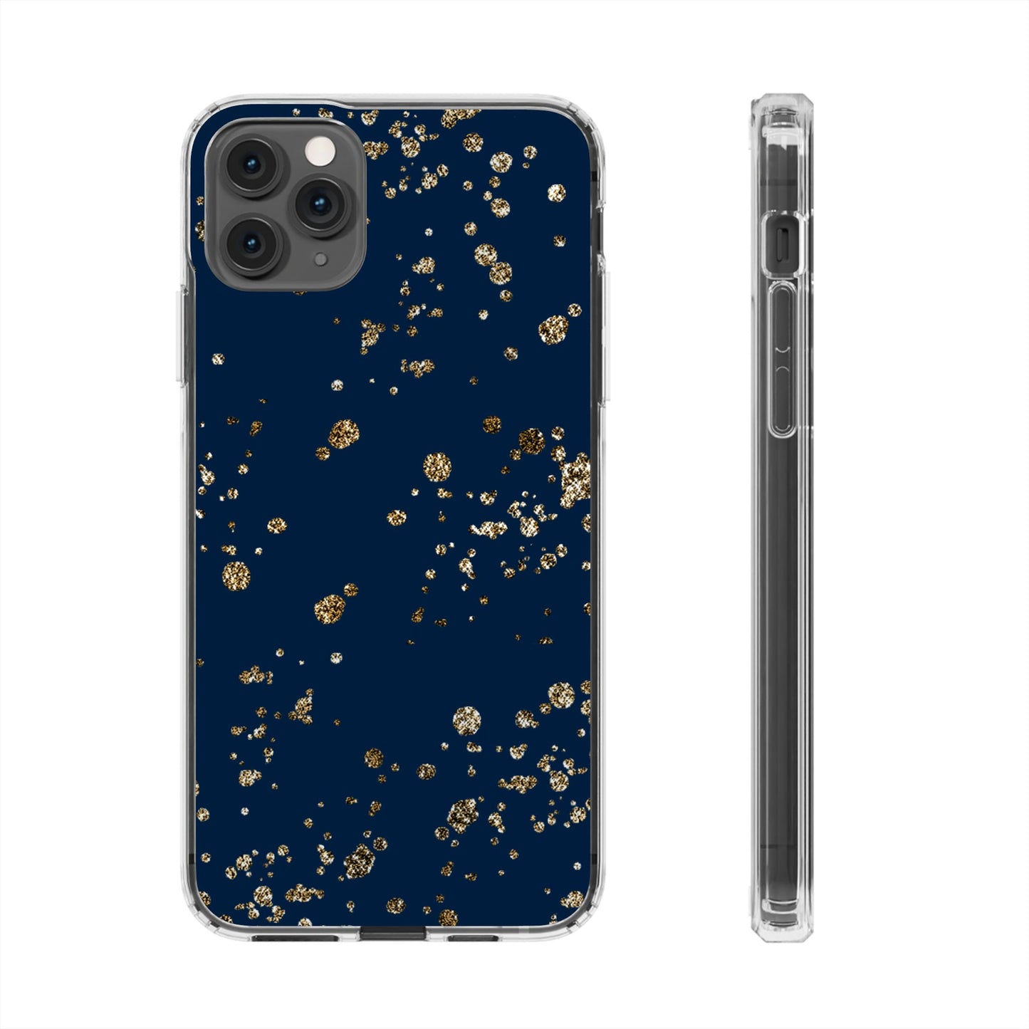 Elegant Glitter Clear Phone Case