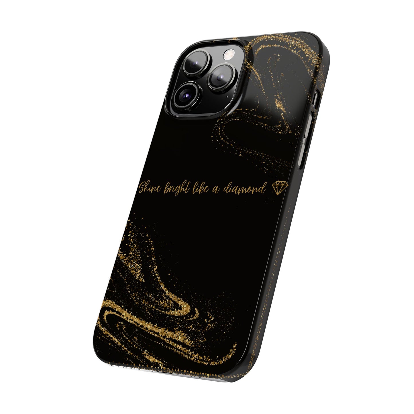 Elegant Glitter Phone Case - "Shine Bright Like a Diamond" Design