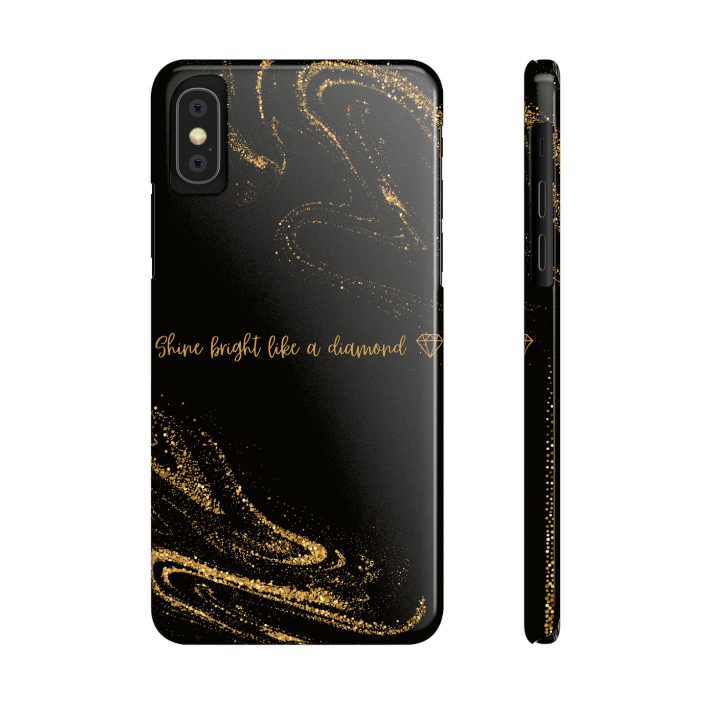 Elegant Glitter Phone Case - "Shine Bright Like a Diamond" Design