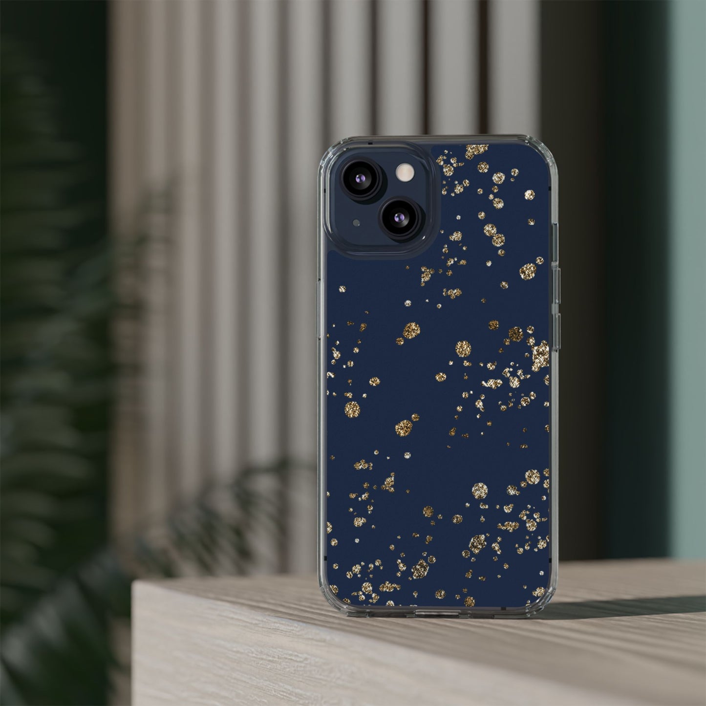 Elegant Glitter Clear Phone Case