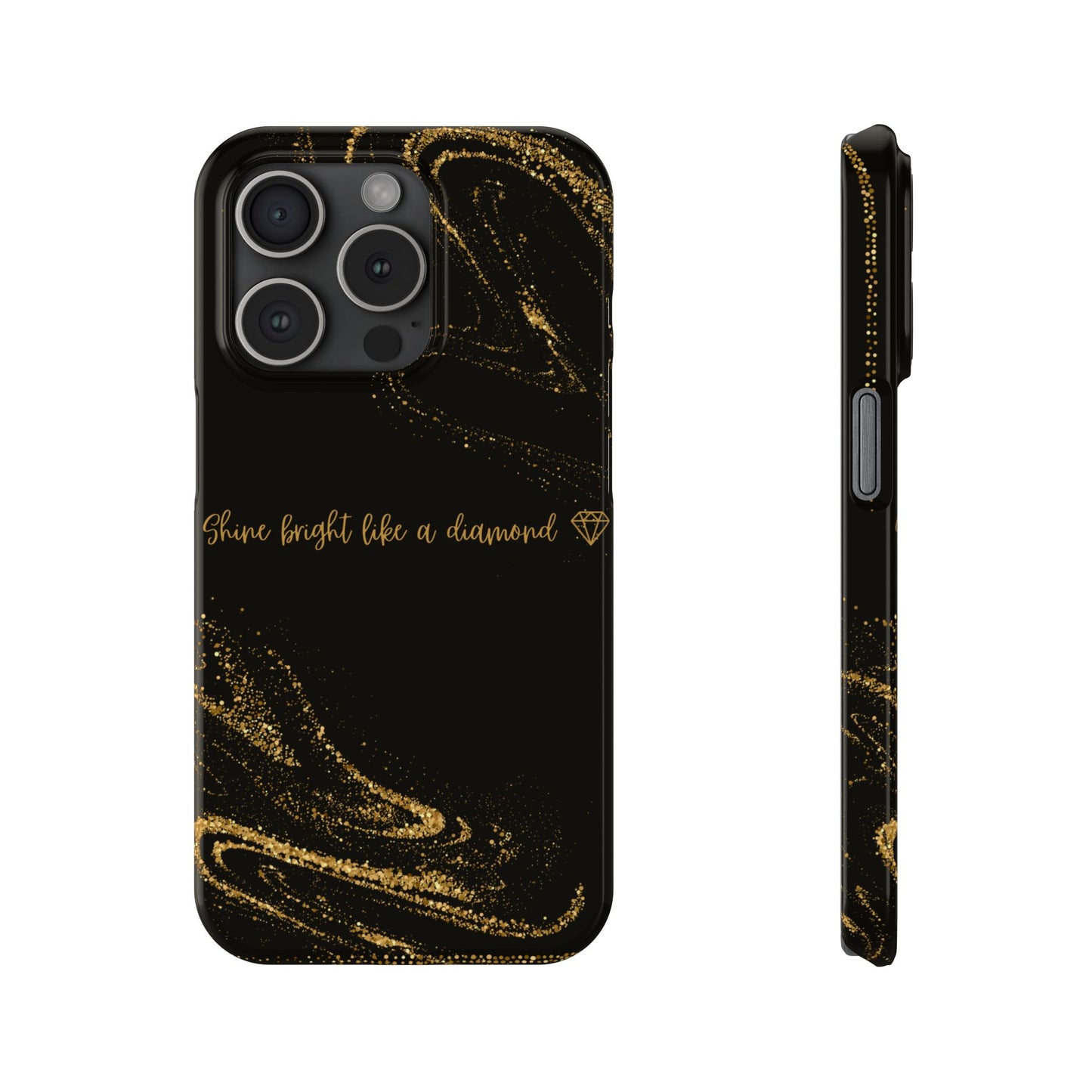 Elegant Glitter Phone Case - "Shine Bright Like a Diamond" Design