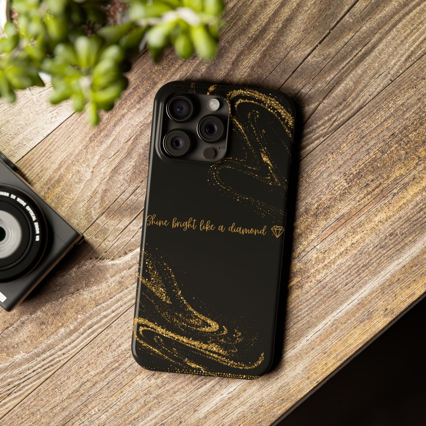 Elegant Glitter Phone Case - "Shine Bright Like a Diamond" Design